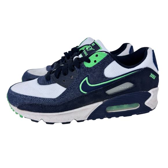 Nike Air Max 90 SE Scream Sneakers Mens US 6 White Round Toe Lace Up DN4155-001 - Picture 2 of 10